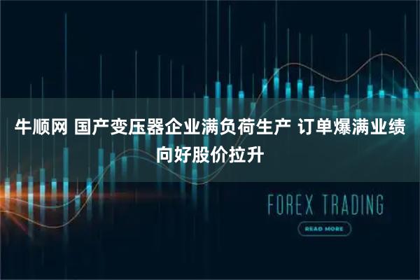 牛顺网 国产变压器企业满负荷生产 订单爆满业绩向好股价拉升